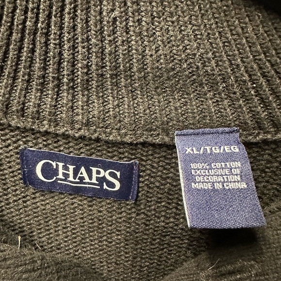 Black chaps pullover sweater - Picture 3 of 4